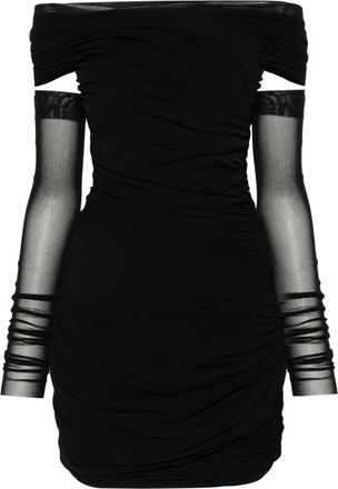 Philosophy di Lorenzo Serafini draped mini dress - women - Polyamide - 44 - Black