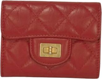 Chanel Pre-owned Wallets, female, Red, Size: ONE SIZE Pre-owned Leather Wallet