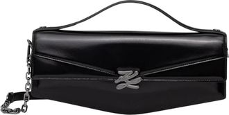 Karl Lagerfeld Studio Crossbody Tas - Dames - Handtassen - Zwart - ONE Size - Leer - Tassen