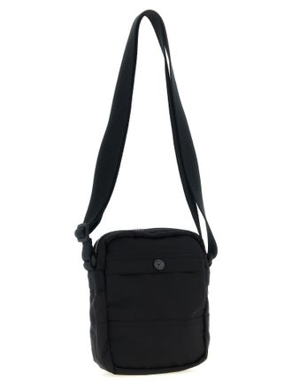 Stone Island Logo-Patch Polyamide Crossbody Bag - Black