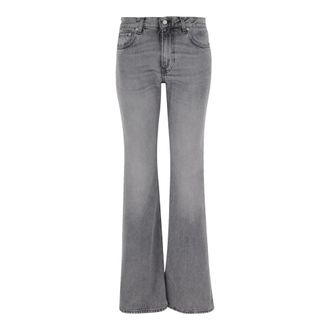 Haikure Flare Jeans, female, Gray, W26, Grey Wide Leg Cotton Denim Jeans