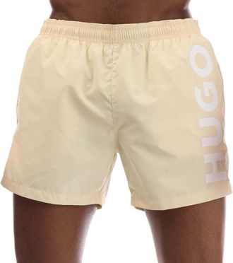 HUGO BOSS Hugo Heren Abas Logo Zwemshort (Geel)