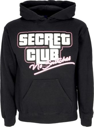 Market Zwarte Hoodie No Snitches Stijlvolle Club - Heren - Hoodies - Zwart - S - Katoen - Hoodies & sweatvesten
