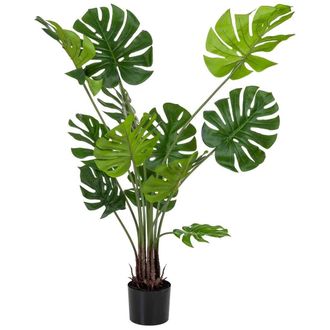 Wanderlust Deco Planta Decorativa Artificial Con 12 Hojas Verde 90x90x127