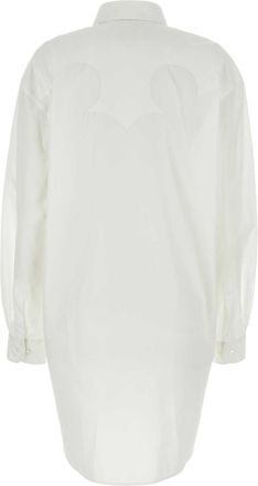 Maison Margiela Womens Shirt Dress White Cotton