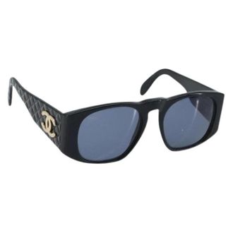 Chanel Pre-owned Accessories, female, Black, Size: ONE SIZE Pre-owned Vintage Sunglasses