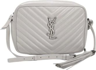 Saint Laurent Pre-owned Cross Body Bags, female, Gray, Size: ONE SIZE Pre-owned Vintage Shoulder Bag