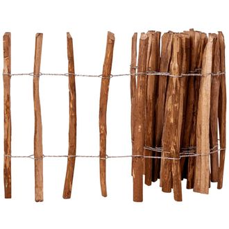 vidaXL Valla De Estacas Madera De Avellano 60x500 Cm Vidaxl