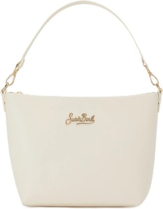 MC2 Saint Barth Minimalist Handbag with Structured Silhouette and Gold-tone Accents