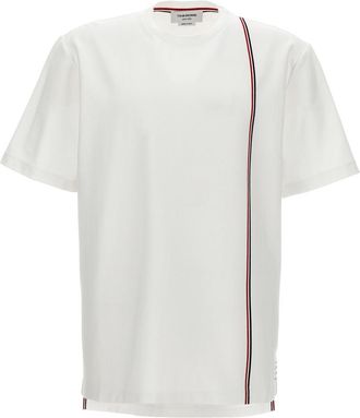 Thom Browne White Rwb Detail T-shirt
