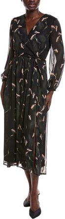 Shelli Segal Surplice Midi Dress