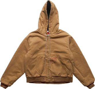 Sky High Farm Giacca SH4U con cappuccio - Marrone