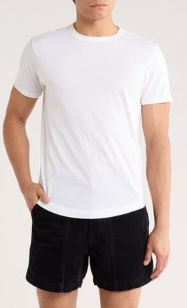 Buck Mason Pima Cotton Curved Hem T-Shirt in White at Nordstrom Rack, Size Xx-Large