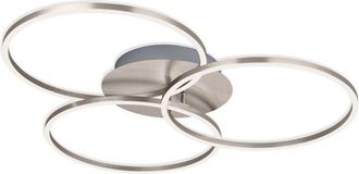 Briloner Lampada da soffitto a led dimmerabile con funzione memoria 40W argento metallo-plastica Briloner