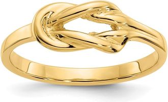 Diamond2Deal 14k Yellow Gold Freeform Knot Ring