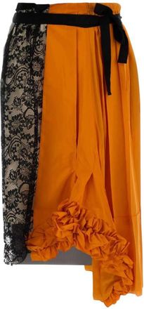 Prada Multicolor Lace Midi Skirt