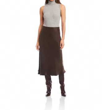 Fifteen Twenty Brielle Midi Skirt In Brown
