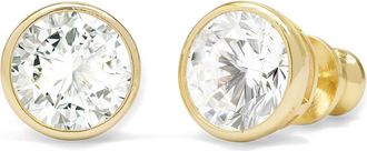 Melinda Maria Baroness Cubic Zirconia Stud Earrings in Gold-White at Nordstrom