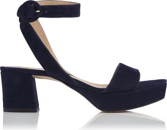 L.k. Bennett Womens Alie Sandal, Blue by Suede - Size UK 3