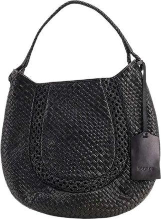 Ibeliv Lamia Geweven Leren Tote - Dames - Handtassen - Zwart - ONE Size - Leer - Tassen