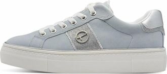Tamaris Platform Veterschoen - Dames - Schoenen - Blauw - Maat: 41 EU Su&egrave;de