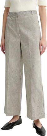 Sessun Broeken, Dames, Grijs, L, Wijde broek