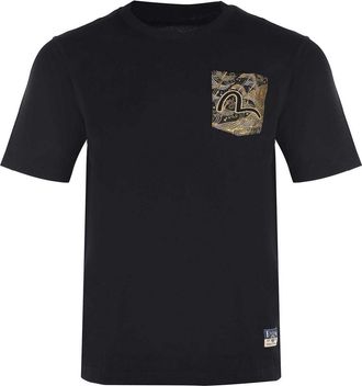 Evisu T-Shirt Black Cotton