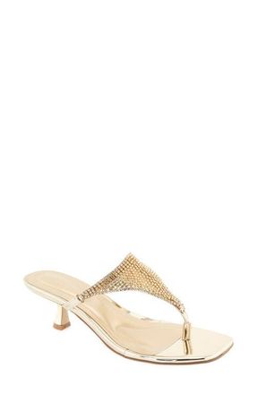 Christian Siriano Imay Kitten Heel Sandal in Gold at Nordstrom, Size 8.5