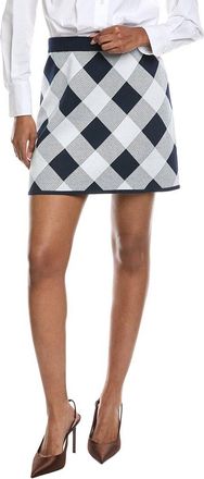 Shelli Segal Laundry By Shelli Segal Checked Pattern Sweater Skirt