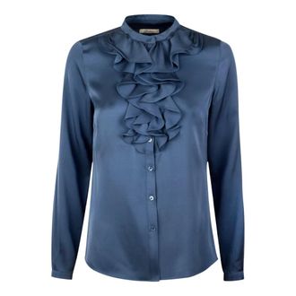 Stenstr&ouml;ms Marilyn Blouse - Dames - Blouses - Blauw - S - Katoen - Overhemden