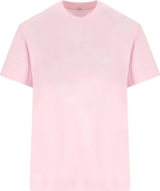 Givenchy T-shirt van katoen met Stamp-print - Dames - T-shirts - Roze - XS - Katoen - Tops