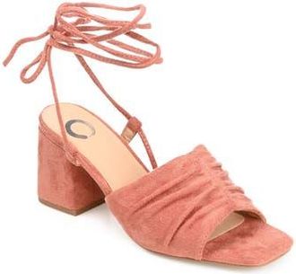 Journee Collection Felisity Vegan Lace-Up Tie Pump in Brick at Nordstrom Rack, Size 6.5