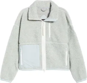 Canada Goose Simcoe Wool Blend Fleece Jacket in Silverbirch Heather at Nordstrom, Size X-Small