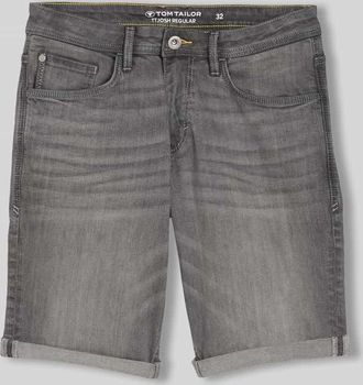 Tom Tailor Regular Fit Jeans Bermudas aus Baumwoll-Mix in Dunkelgrau, Gr&ouml;&szlig;e 30