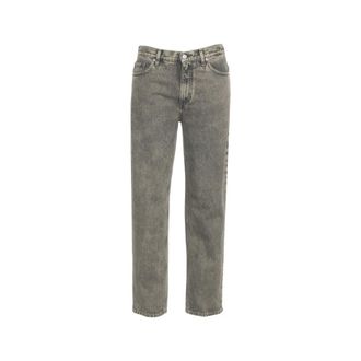 Nine In The Morning Jeans, Dames, Bruin, W31, Katoen, Minerva Straight Leg Jeans