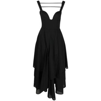 A.W.A.K.E. A.w.a.k.e. Mode, Dames, Jurken, Zwart, Maat: XS Wol