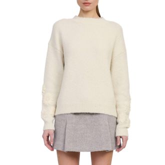 En Saison Alannah Knitted Sweater In Ivory