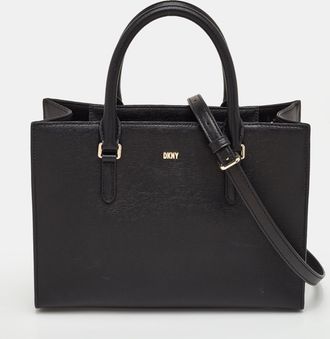 DKNY Dkny Bryant Black Leather Shopper Tote