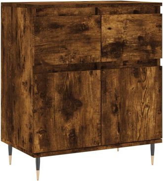 vidaXL Aparador madera contrachapada color roble ahumado 60x35x70 cm vidaXL
