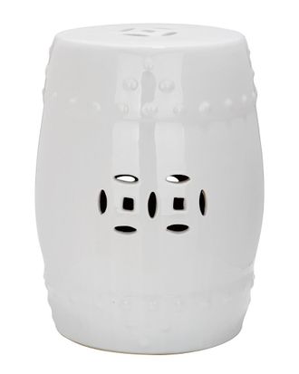 Safavieh White Modern Ming Garden Stool