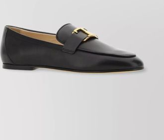 Tod's pointed toe buckle loafers
