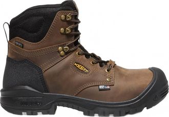 Keen Mens Utility Lace Up Carbon Toe Work Boots In Brown