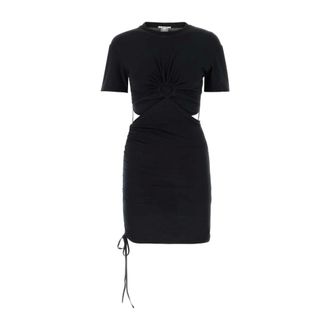 Nensi Dojaka Short Dresses, female, Black, S, Cut-out T-shirt Dress