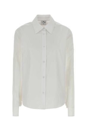 Courr&egrave;ges Womens White Poplin Shirt Cotton - Size EU 38 (Womens)