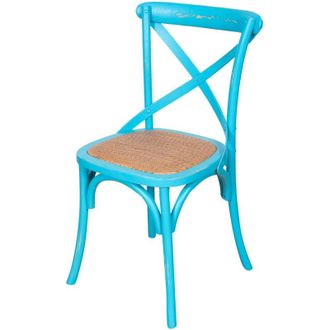 Biscottini International Silla De Cocina Silla De Comedor 47x86x52 Cm Silla De Madera Y Rat&aacute;n Thonet Silla Moderna Para Restaurante, Jard&iacute;n Silla Vintage