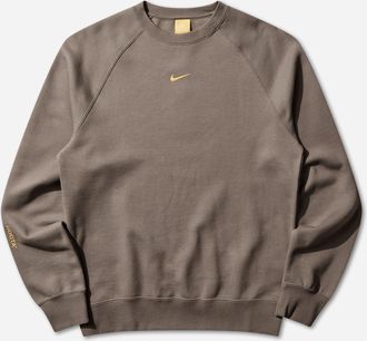 Nike Men s NOCTA Fleece Crewneck Sweatshirt Olive Grey
