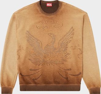 Diesel Mens S-ARON Burnished Phoenix Sweatshirt
