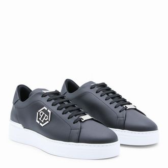 Philipp Plein Logo-Emblem Low-Top Sneaker - Black