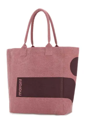 Isabel Marant Womens Pink Cotton Yenky Shopping Bag Antik Exterior: Borse A Mano