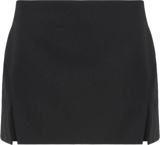 Givenchy Sliced Mini Rok - Dames - Korte rokken - Zwart - S - Wol - Rokken